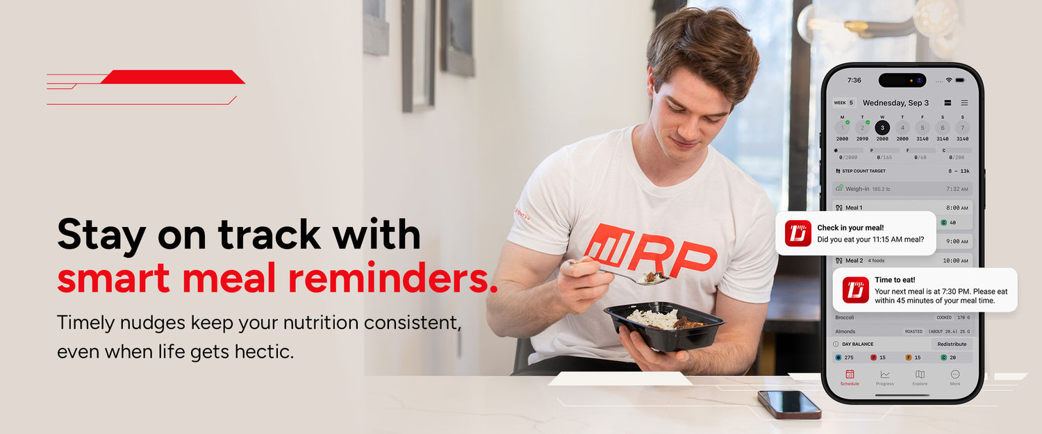 Stay on track with smart meal reminders
