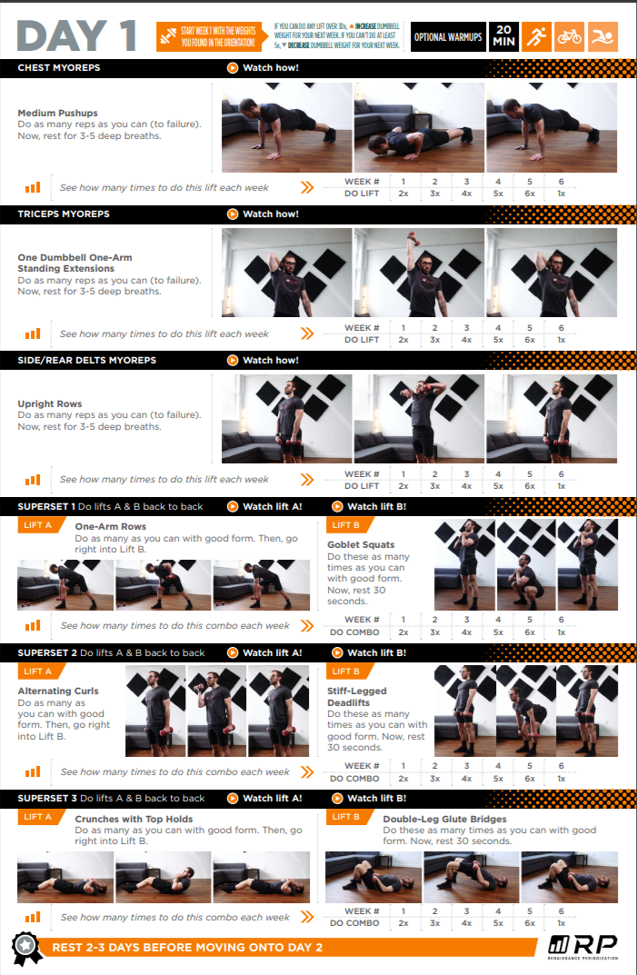 Fit Male Routine Printable Dumbbell Workouts For Men 21+ Thousand Arm Dumbbell Workout