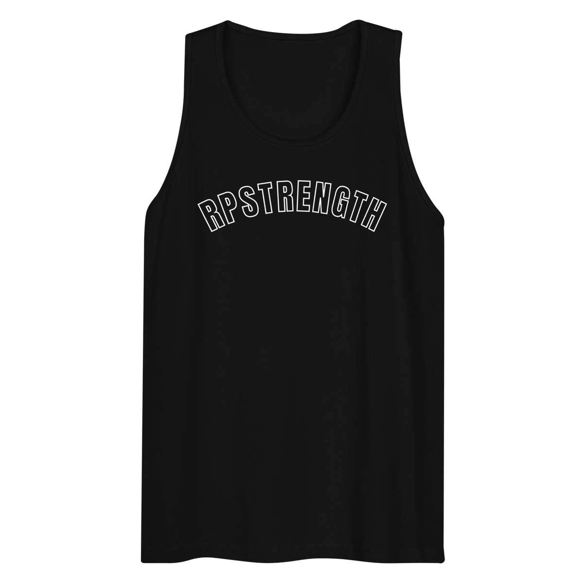 RPSTRENGTH Varsity Tank Top in Black - front