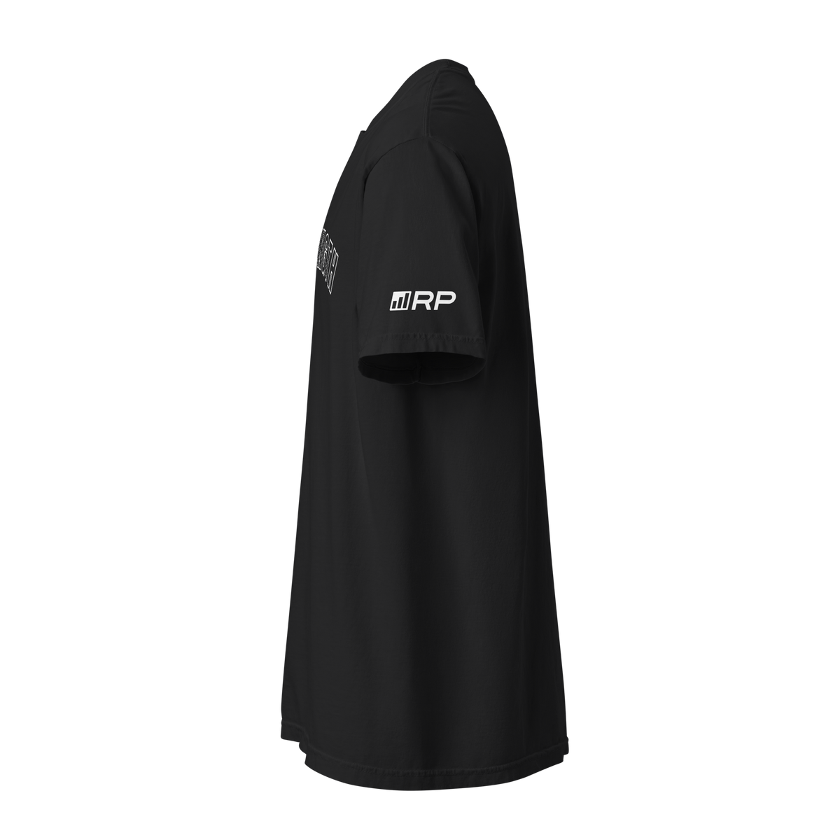 RPSTRENGTH Varsity Heavyweight Tee in Black - left side