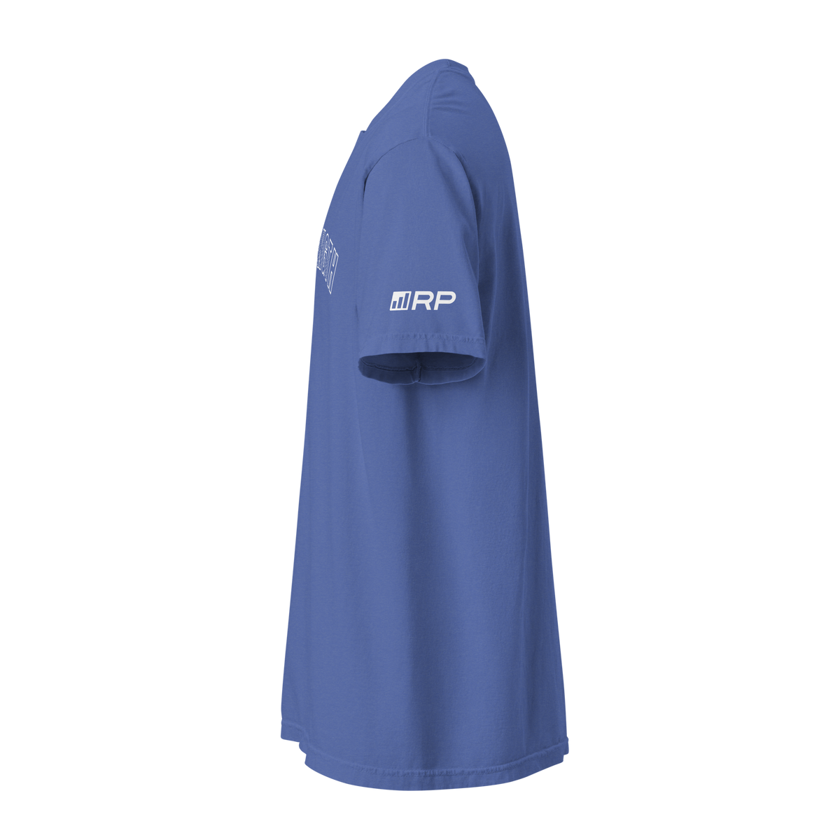 RPSTRENGTH Varsity Heavyweight Tee in Mystic Blue - left side