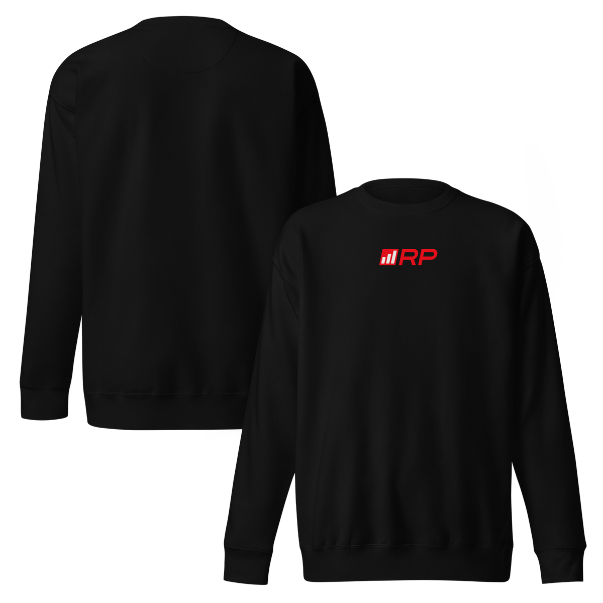 RP Mini Logo Sweatshirt in Black - front and back