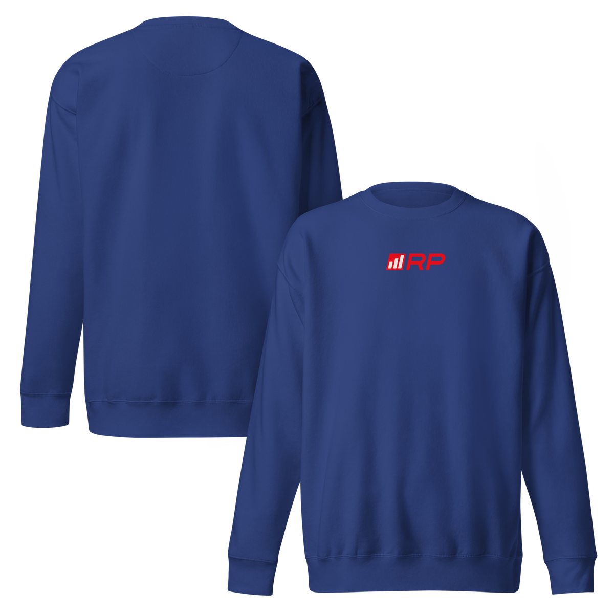 RP Mini Logo Sweatshirt in Team Royal - front and back